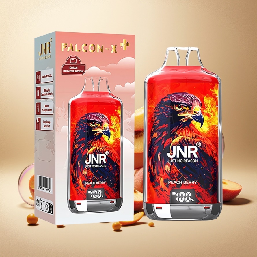 JNR Falcon X⁺ 28000 Svensk Grossist Engångs Vape Persika Bär med 950mAh & Luftflödesreglering