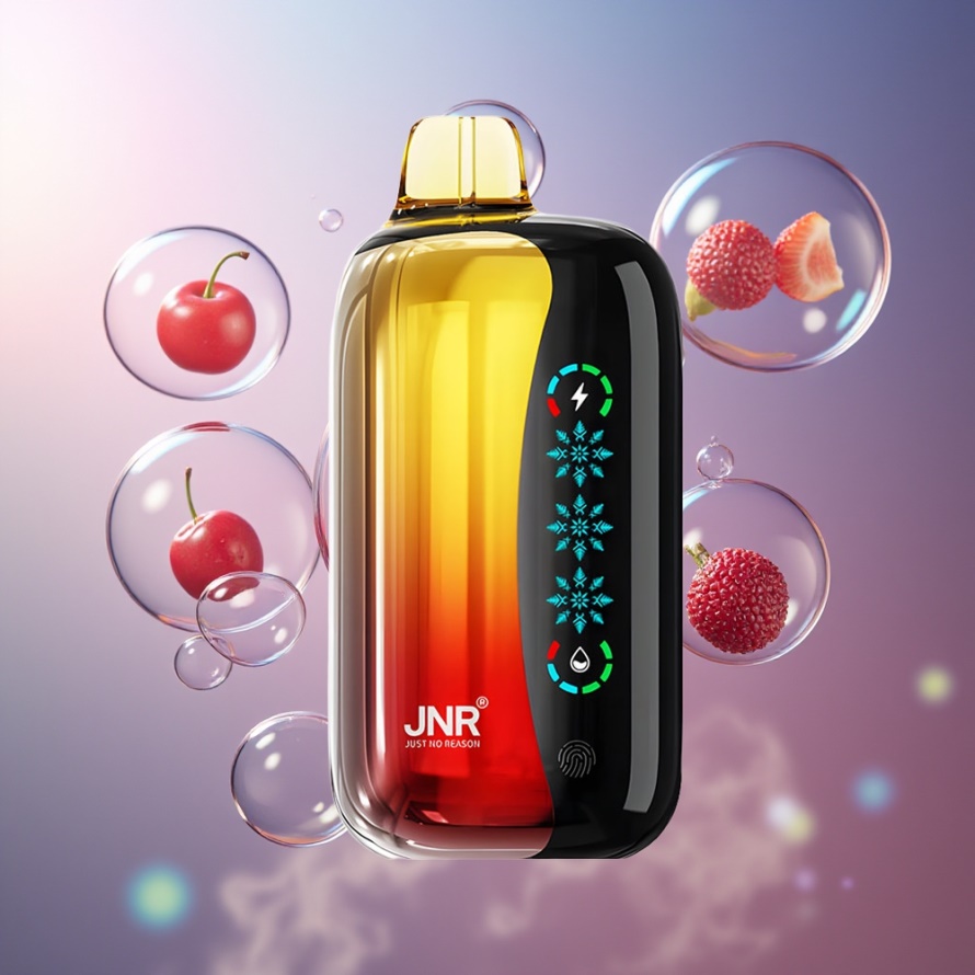 JNR Flex Ice 21000 Puffs Svensk Grossist Engångs Vape Körsbärskola med Justerbar Luftflöde, 26ml E-vätska, 1.2 Ohm Dual Mesh