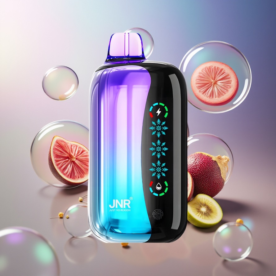 JNR Flex Ice 21000 Puffs Svensk Grossist Engångs Vape Kiwi Passionsfrukt Guava Justerbar Is 26ml 1.2 Ohm Dual Mesh Typ-C