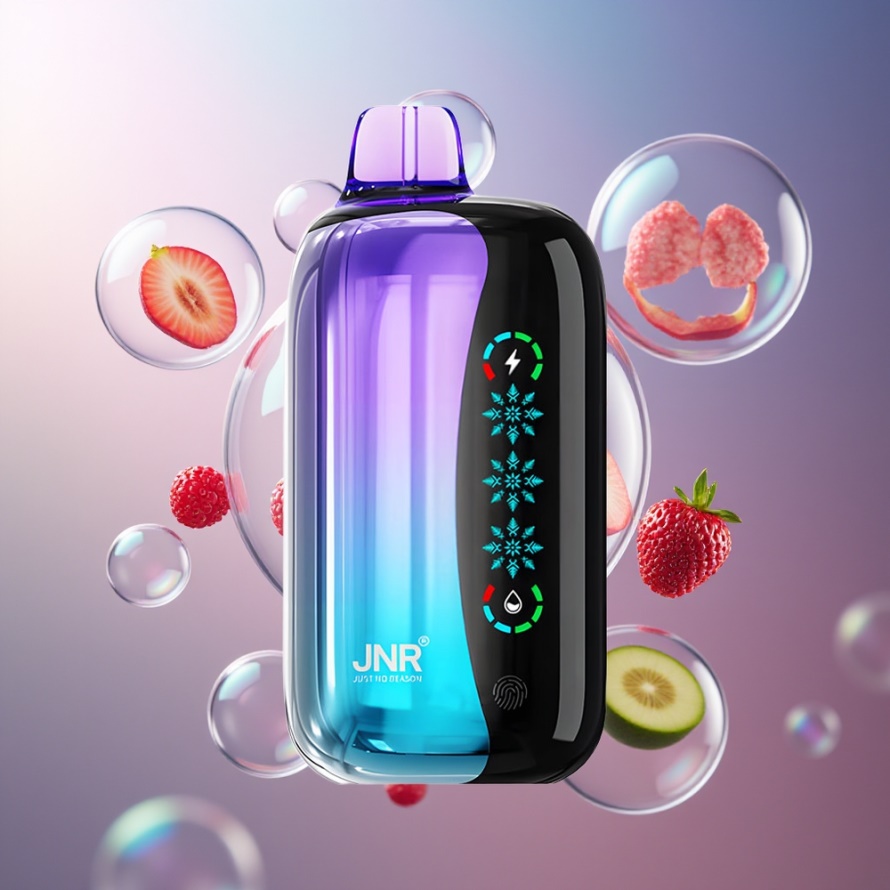 JNR Flex Ice 21000 Puffs Svensk Grossist Engångs Vape Mixad Bär med Isinställning, 26ml, 1.2 Ohm Dual Mesh, Typ-C