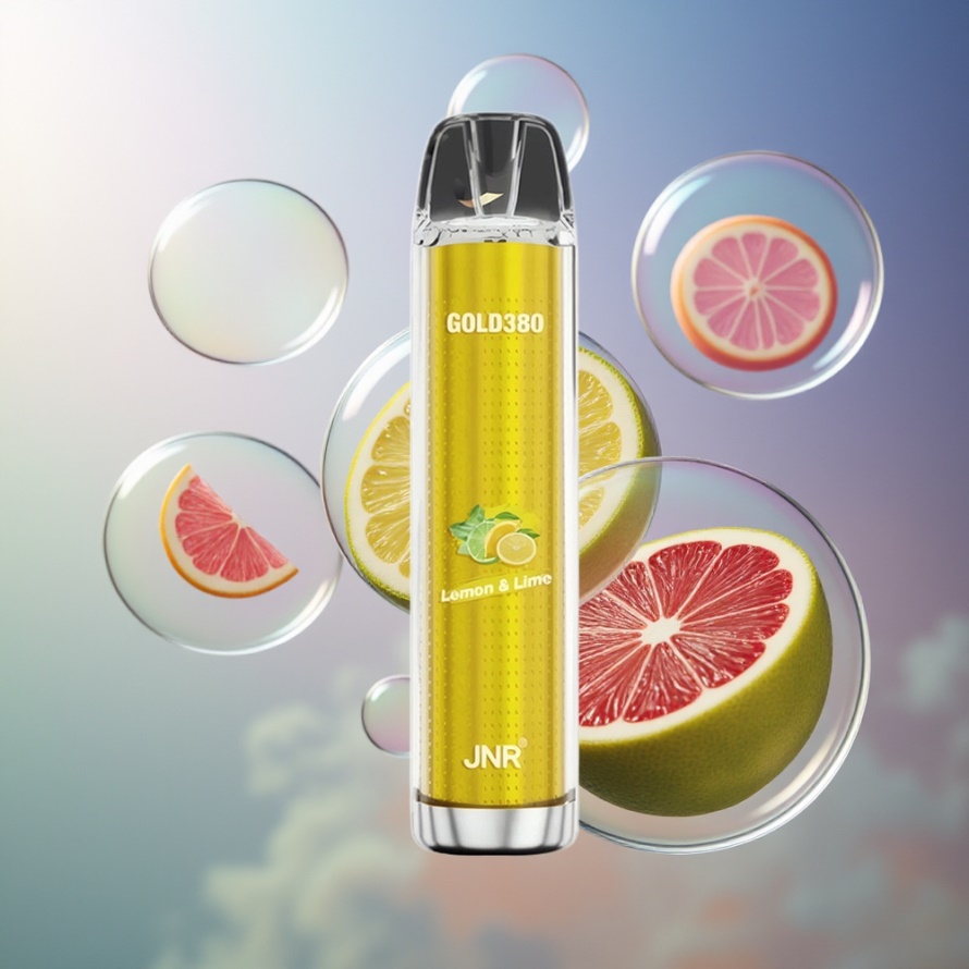 JNR Glod380 6000 Puffs 1500mAh 1.0ohm 13ml Engångs Vape Citron Lime svensk grossist