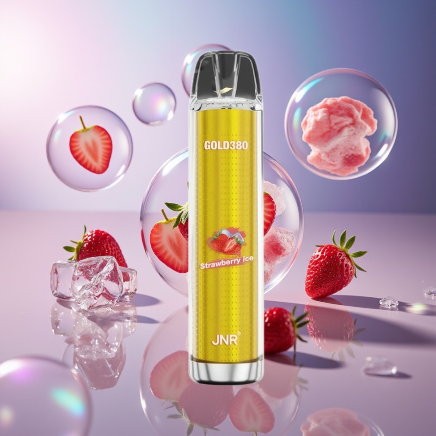 JNR Glod380 6000 Puffs Engångs Vape Jordgubb Is 1500mAh 13ml svensk grossist