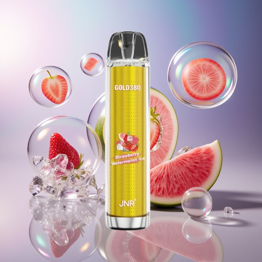 JNR Glod380 6000 Puffs Engångs Vape Jordgubb Vattenmelon Is 1500mAh 1.0ohm svensk grossist