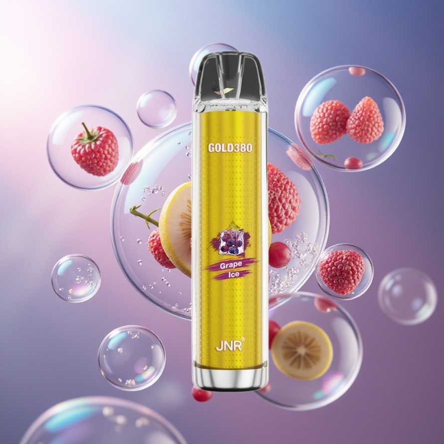 JNR Glod380 6000 Puffs Engångs Vape Vinis (Grape Ice) 1500mAh 1.0ohm svensk grossist