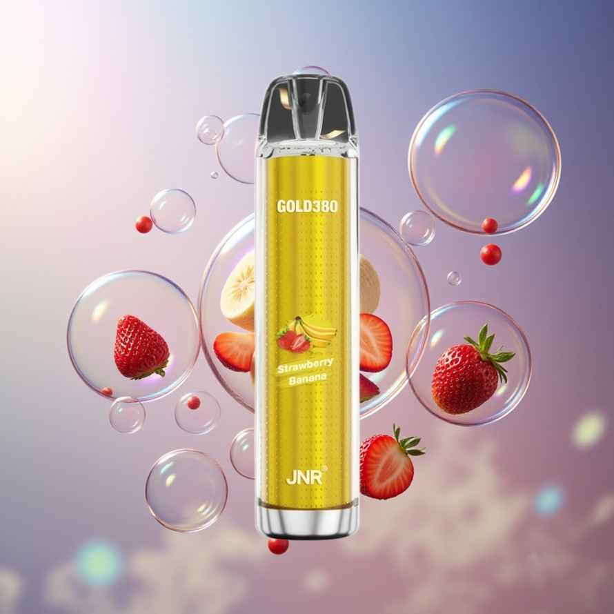 JNR Glod380 6000 Puffs Svensk Grossist Engångs Vape Jordgubb Banan 1500mAh 13ml
