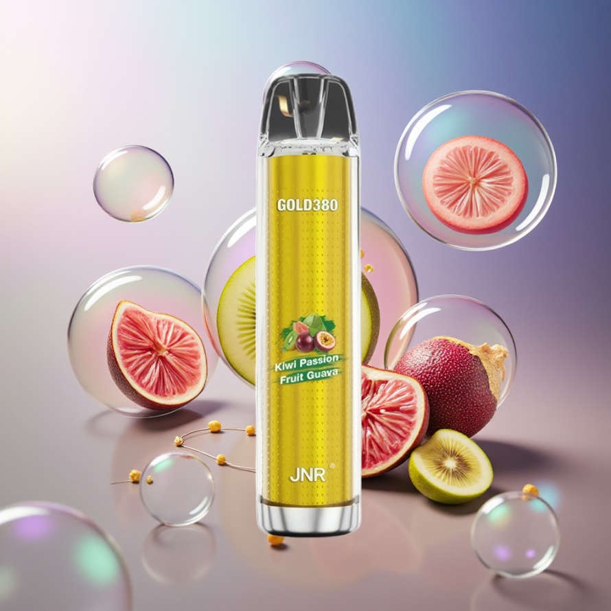 JNR Glod380 6000 Puffs Svensk Grossist Engångs Vape Kiwi Passionfrukt Guava 1500mAh 13ml