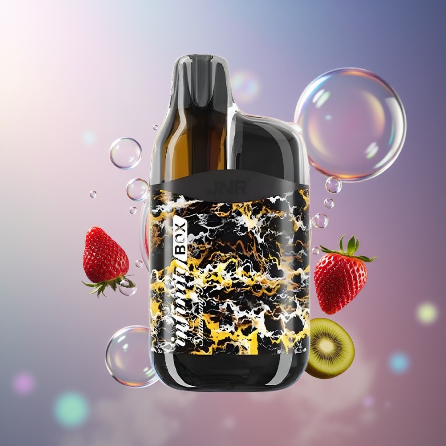 JNR Infinity Box 10700 Puffs 2200mAh Svensk Grossist Engångs Vape Jordgubb Kiwi