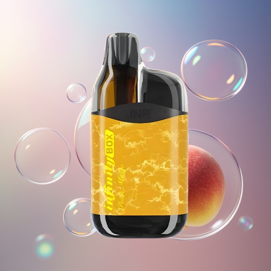 JNR Infinity Box 10700 Puffs 2200mAh Svensk Grossist Engångs Vape Persika Mango
