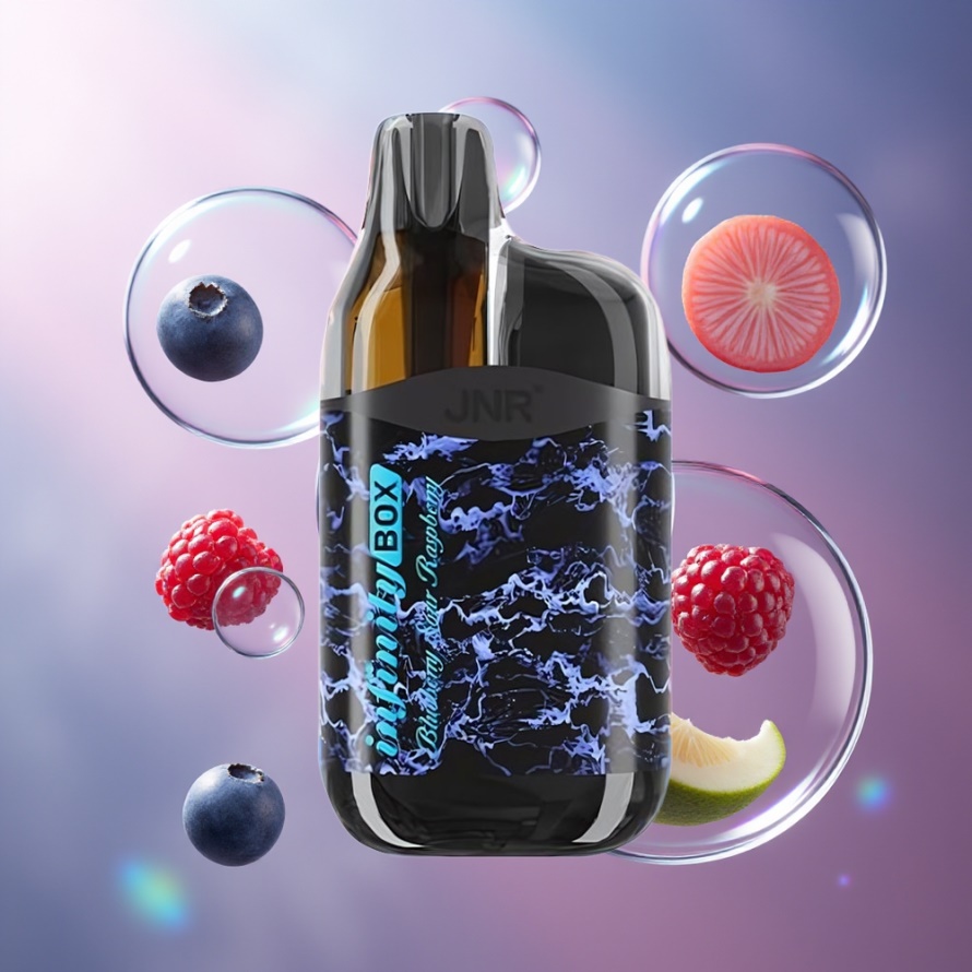 JNR Infinity Box 10700 Puffs Engångs Vape Blåbär Sur Hallon 2200mAh svensk grossist