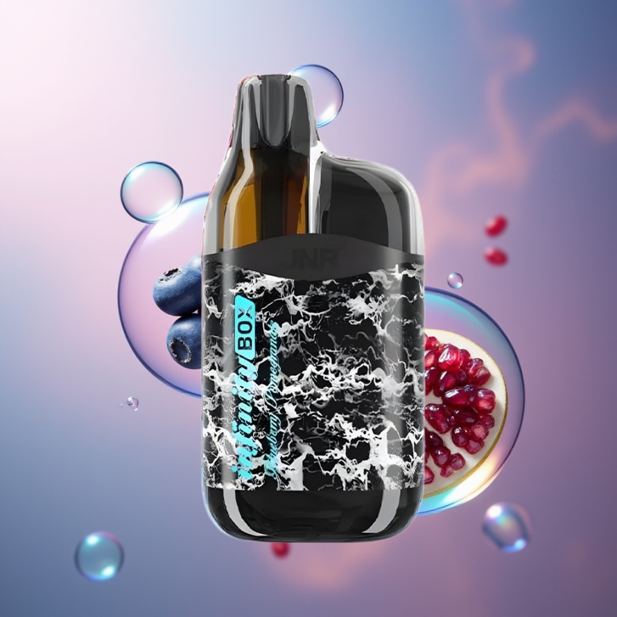 JNR Infinity Box 10700 Puffs Svensk Grossist Engångs Vape Blåbär Granatäpple 2200mAh 15ml 2%