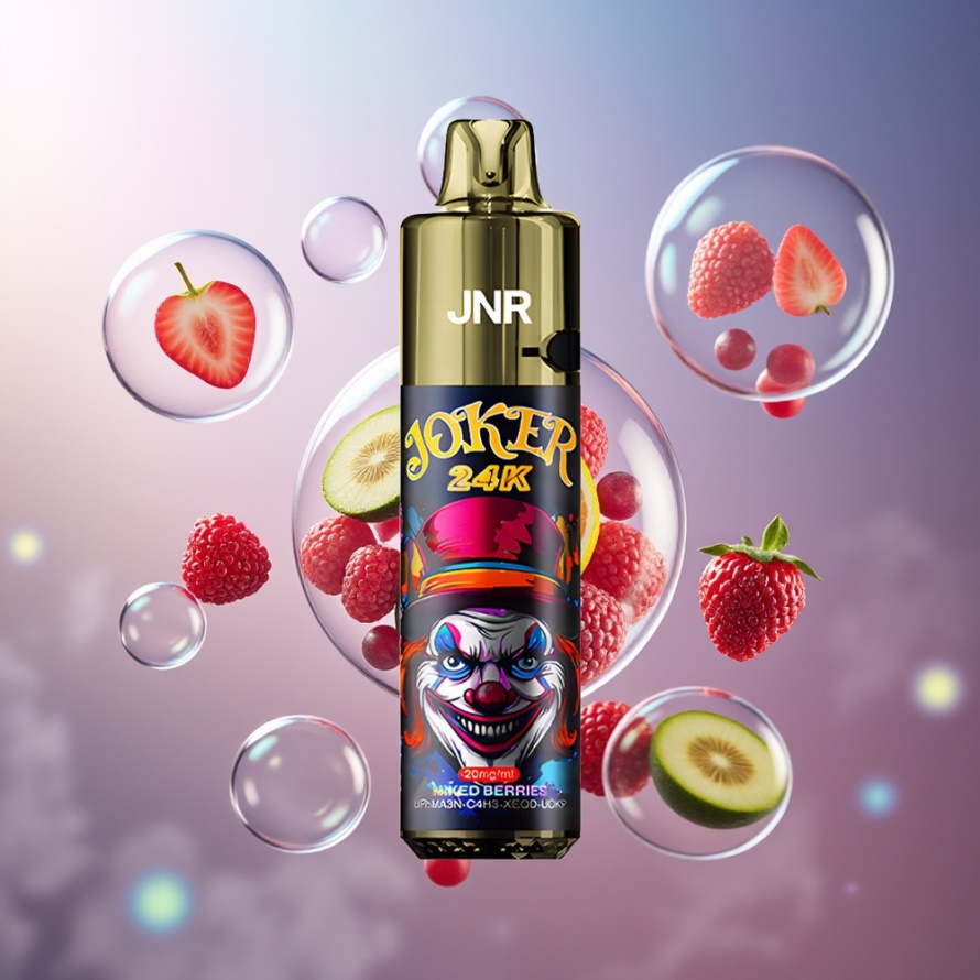 JNR Joker 24000 Puffs Engångs Vape Blandade Bär svensk grossist 24000 Puffs 2% Nikotin 800mAh