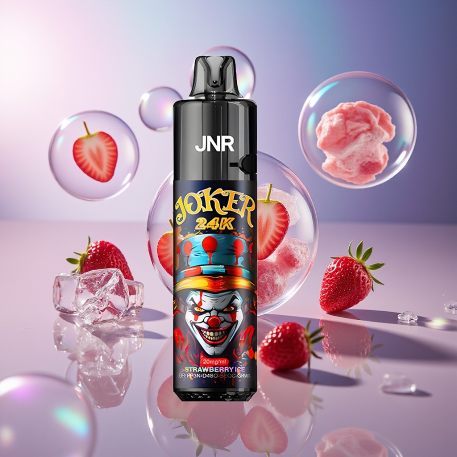 JNR Joker 24000 Puffs Engångs Vape Jordgubb Is 2+10ml 800mAh svensk grossist