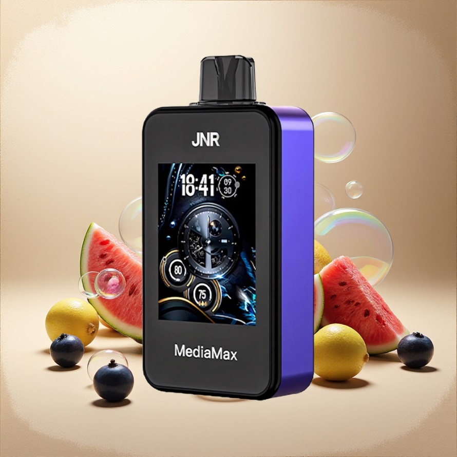 JNR MediaMax 40000 Puffs Svensk GrossistEngångs Vape Blåbär Vattenmelon 21mL 1000mAh Typ-C Laddning