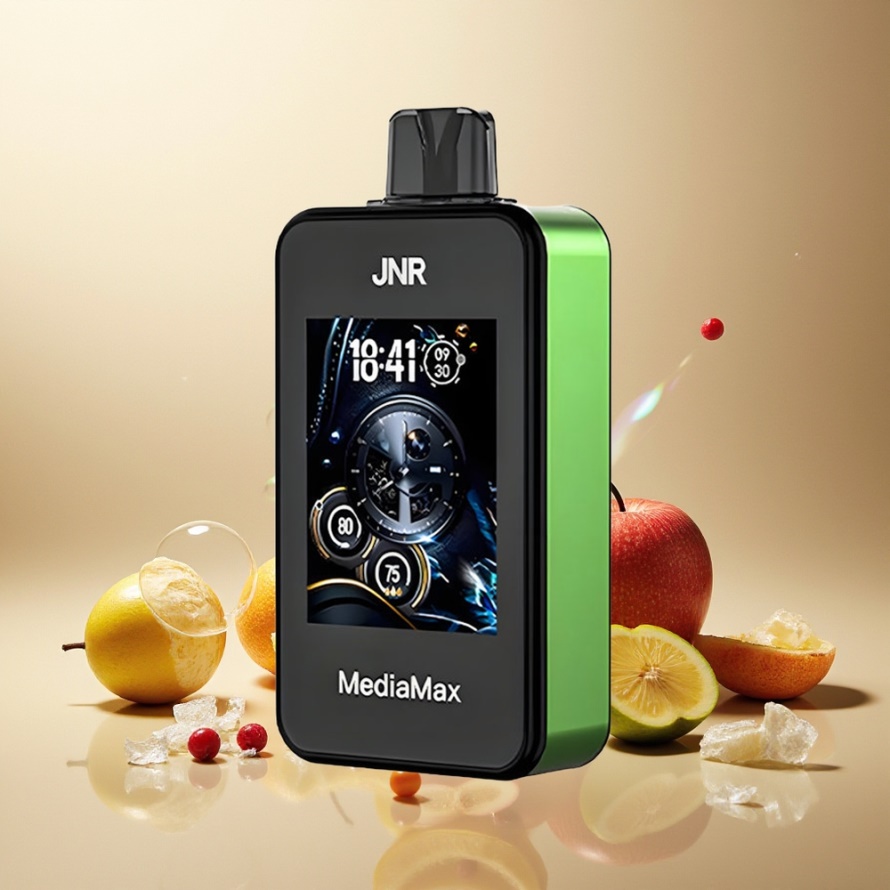 JNR MediaMax 40000 Puffs Svensk GrossistEngångs Vape Suräpple Is med 21mL & 1000mAh