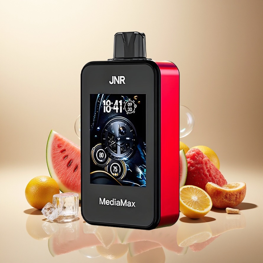 JNR MediaMax 40000 Puffs Svensk GrossistEngångs Vape Vattenmelon Is med 21mL E-liquid & 1000mAh Battery