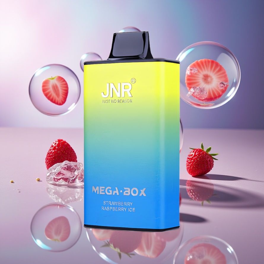 JNR Mega Box 25000 Puffs Engångs Vape Jordgubb Hallon Is Svensk Grossist 850mAh Dual Mesh