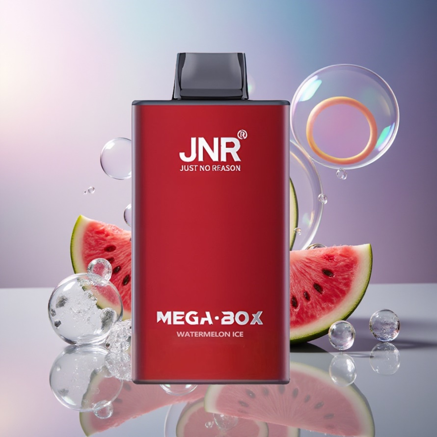 JNR Mega Box 25000 Puffs Engångs Vape Vattenmelon Is 30ml Dual Mesh svensk grossist