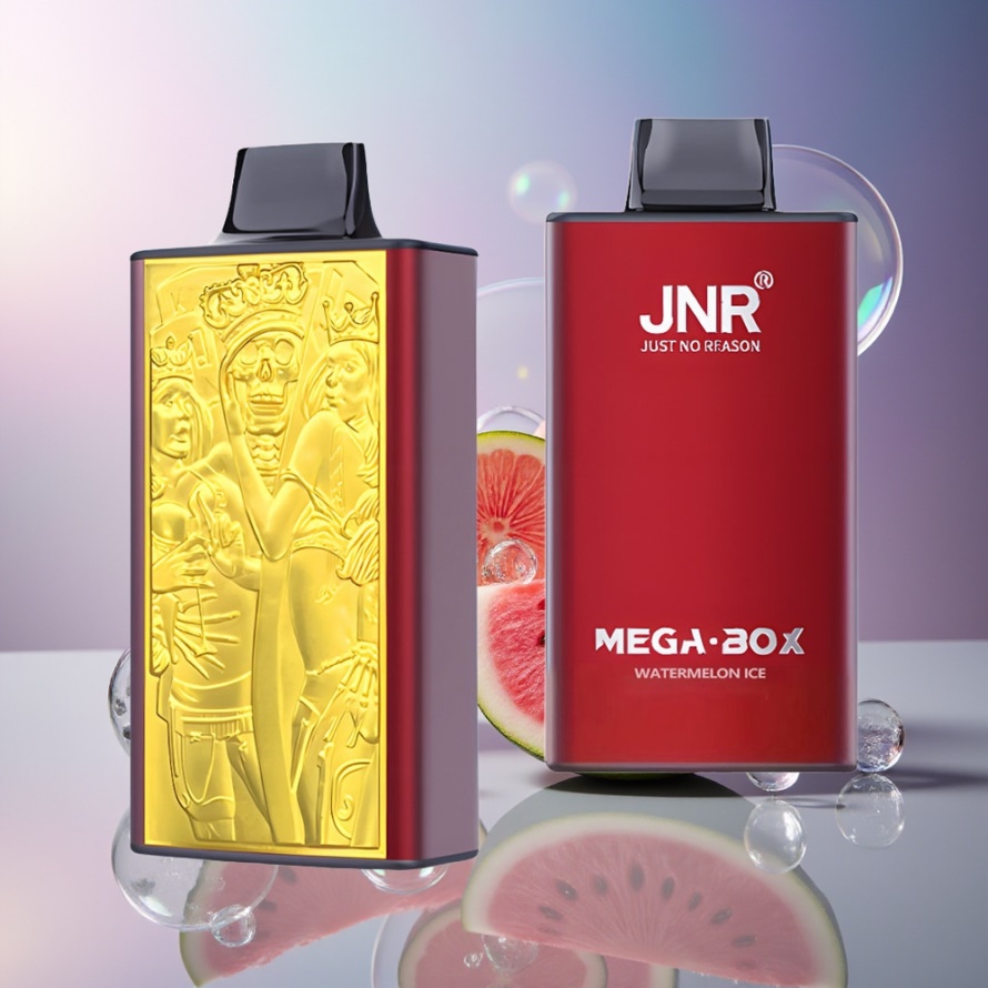 JNR Mega Box 25000 Puffs Engångs Vape Vattenmelon Is 30ml Dual Mesh svensk grossist