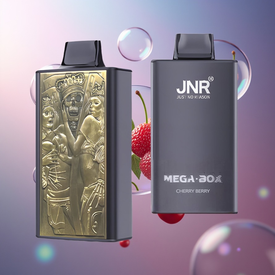 JNR Mega Box 25000 Puffs Svensk Grossist Engångs Vape Körsbär & Bär med 30ml E-vätska, 850mAh & Typ-C Laddning