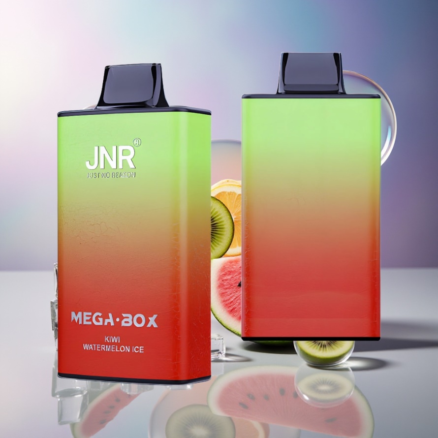 JNR Mega Box 25000 Puffs Svensk Grossist Engångs Vape Kiwi Vattenmelon Is 30ml 850mAh Dual Mesh