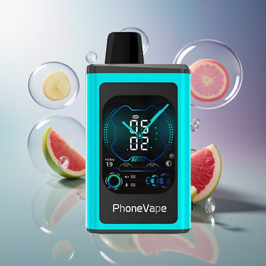 JNR PhoneVape 30000 puff Engångs Vape Miami Mynta svensk grossist med Turbo Mode, 850mAh & Full Display Screen
