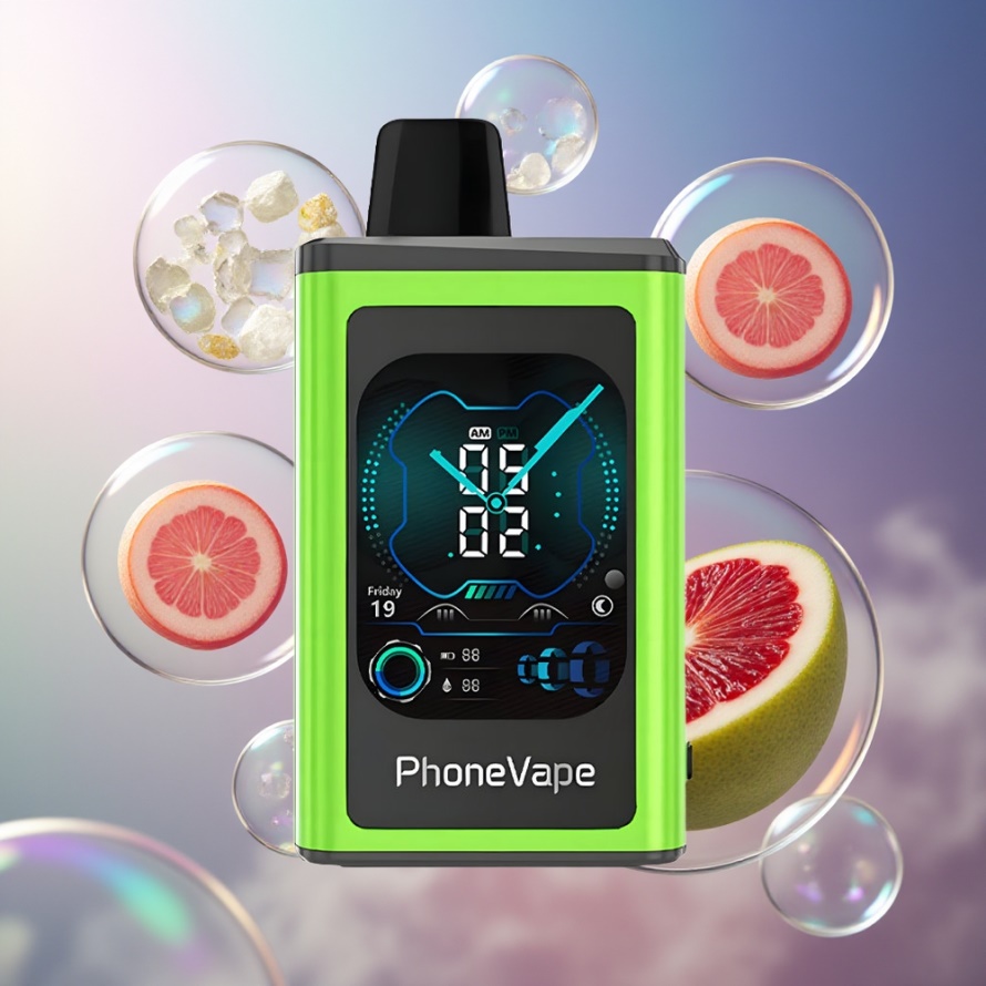 JNR PhoneVape 30000 puff Engångs Vape Suräpple Is svensk grossist Turbo Mode 850mAh Type-C 2% 5%