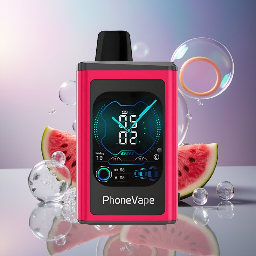 JNR PhoneVape 30000 puff Engångs Vape Vattenmelon Is svensk grossist med Turbo Mode & 850mAh