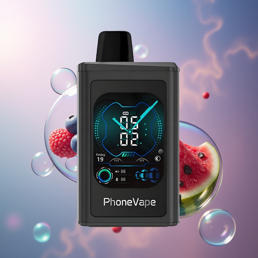 JNR PhoneVape 30000 puffar Engångsvape Blåbär Vattenmelon Svensk Grossist 850mAh Turbo