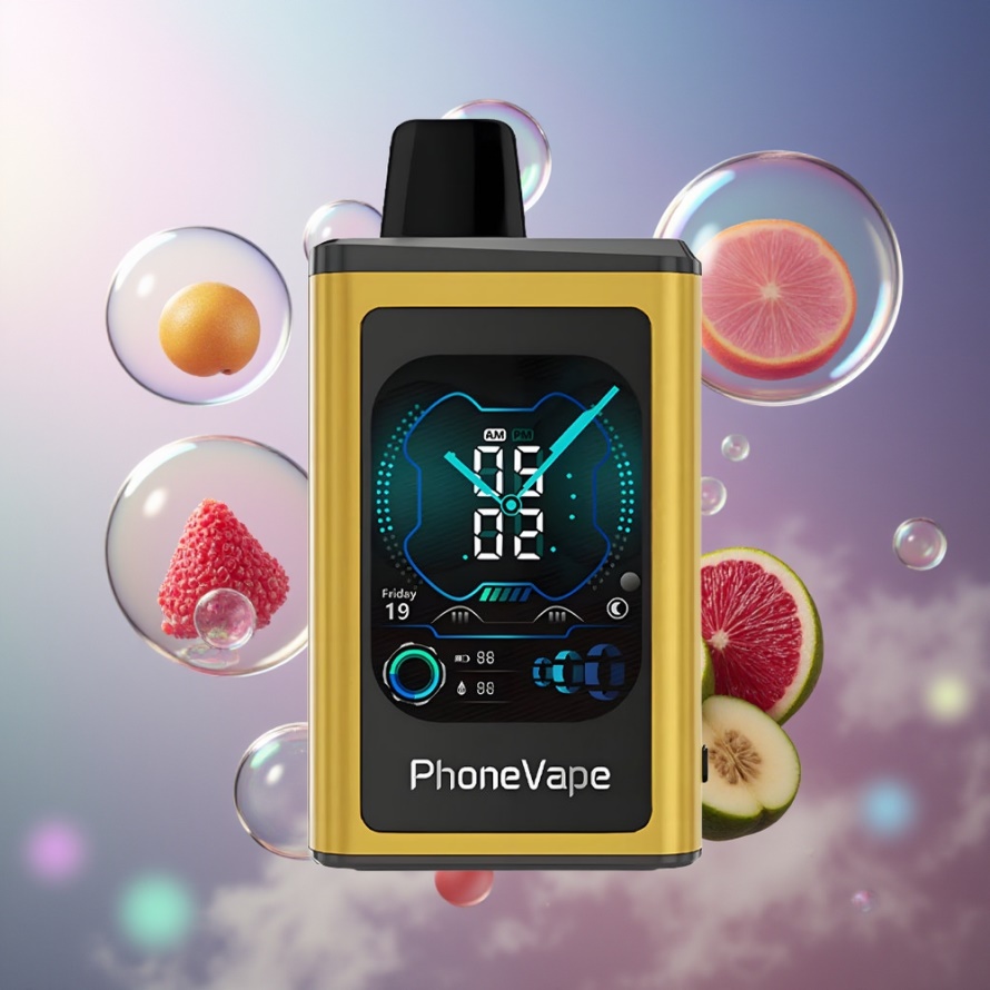 JNR PhoneVape 30000 puffar Engångsvape Jävla Underbar svensk grossist med Turbo Läge, Justerbar Luftflöde, Appkontroll, 850mAh Type-C