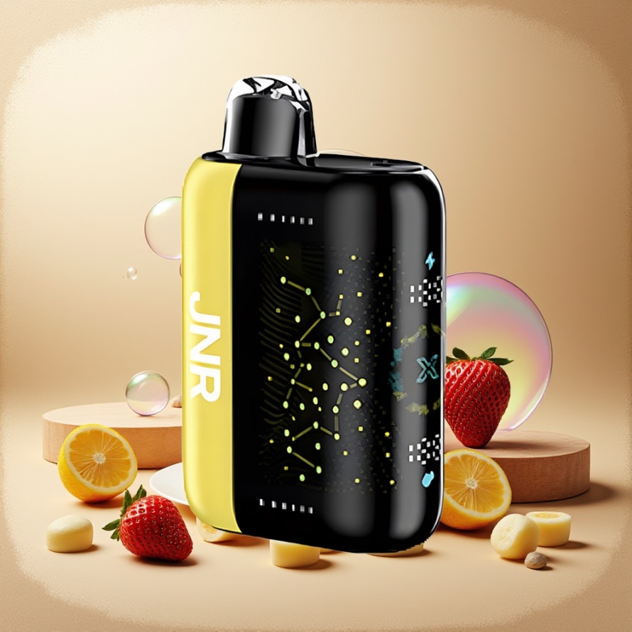 JNR Plus X 26000 PuffsEngångs Vape Jordgubb Banan med 850mAh & 28ml svensk grossist
