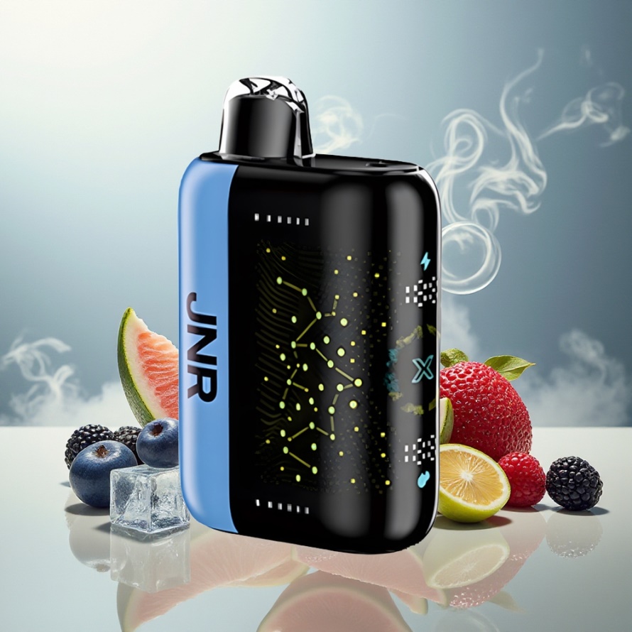 JNR Plus X 26000 Puffs Svensk GrossistEngångs Vape Blå Hallon Is med 850mAh & 28ml
