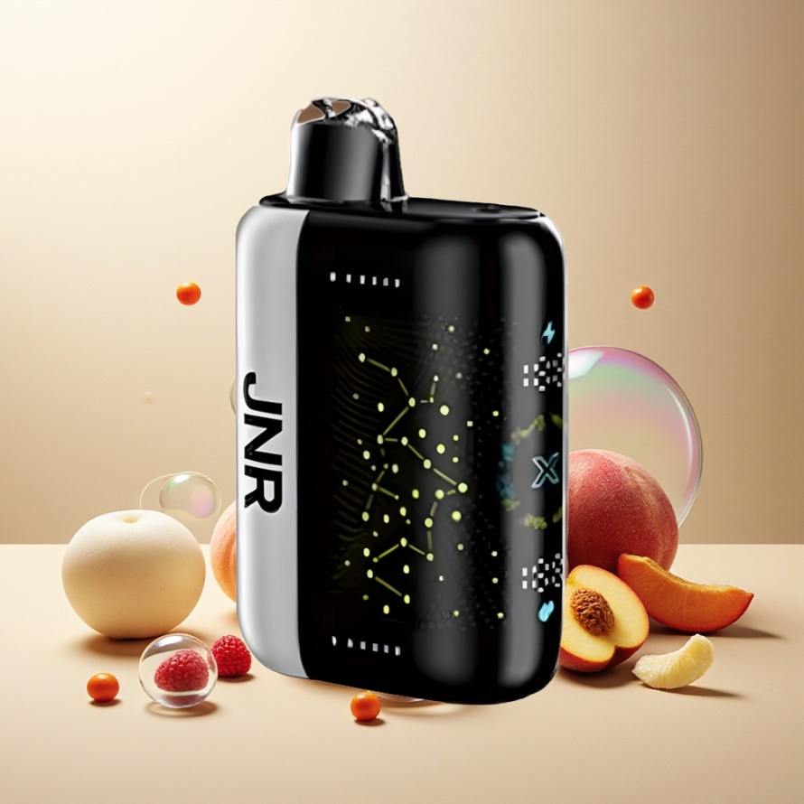 JNR Plus X 26000 Puffs Svensk GrossistEngångs Vape Vit Persika Razz med 850mAh & 28ml