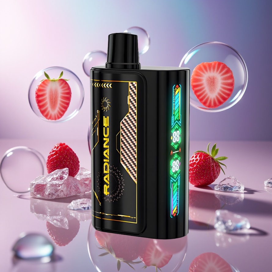 JNR Radiance 31000 Puffs 28ml Svensk Grossist Engångs Vape JORDGUBB HALLON KÖRSBÄR Is
