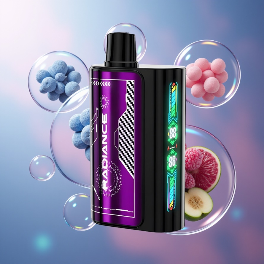 JNR Radiance 31000 Puffs Engångs Vape BLÅ HALLON (28ml, Dual Mesh, 950mAh, svensk grossist)