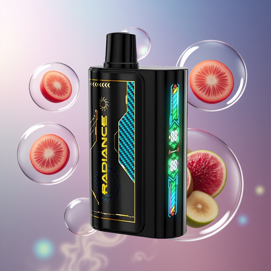 JNR Radiance 31000 Puffs Engångs Vape BRUSIG KÖRSBÄR COLA med Smart Animation Screen & Dual Mesh Coil – svensk grossist