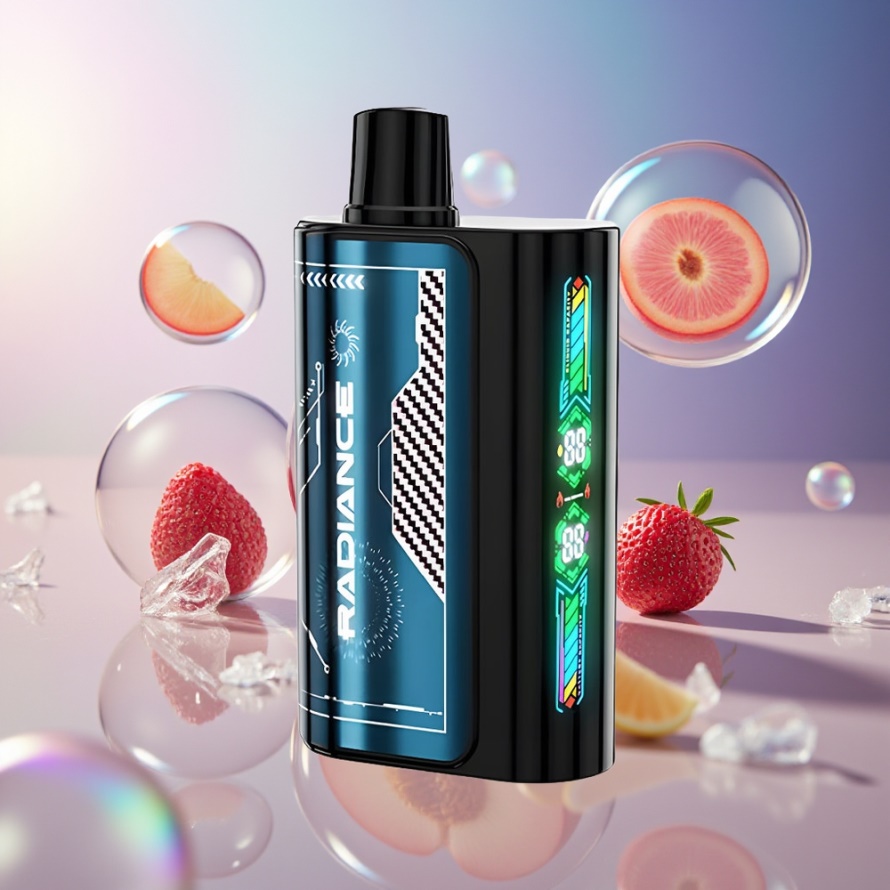 JNR Radiance 31000 Puffs Engångs Vape SOMMAR PERSIKA Is med svensk grossist, 28ml, Dual Mesh Coil, 950mAh