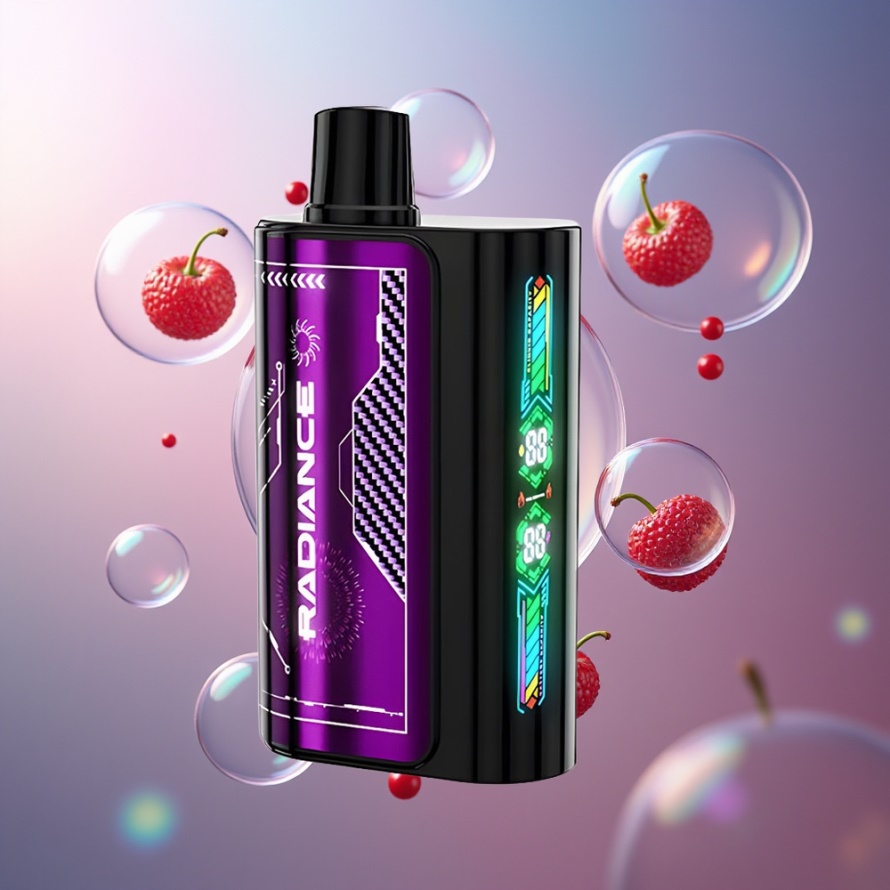 JNR Radiance 31000 Puffs Svensk Grossist Engångs Vape KÖRSBÄR BÄR 28ml Dual Mesh Coil 950mAh Type-C