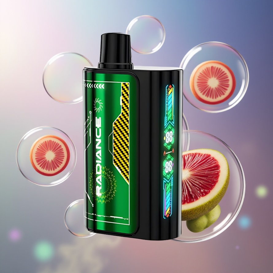 JNR Radiance 31000 Puffs Svensk Grossist Engångs Vape PASSIONSFRUKT KIWI 28ml 2% Nicotine Dual Mesh Coil