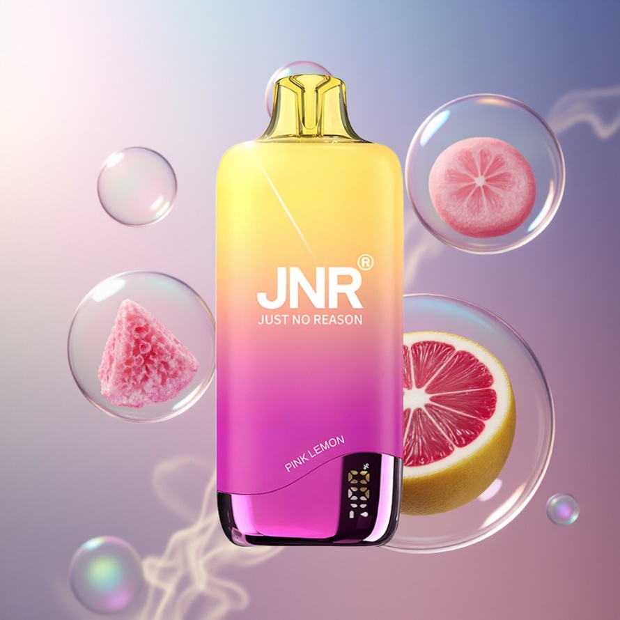 JNR Rainbow 10500 Puffs 0.8ohm Mesh Coil 18ml Svensk Grossist Engångs Vape Rosa Citron