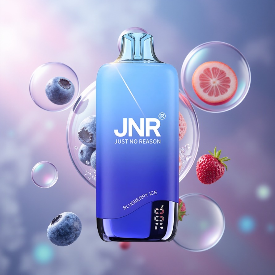 JNR Rainbow 10500 Puffs Engångs Vape Blåbärsglass med 600mAh Batteri & 18ml Tank svensk grossist