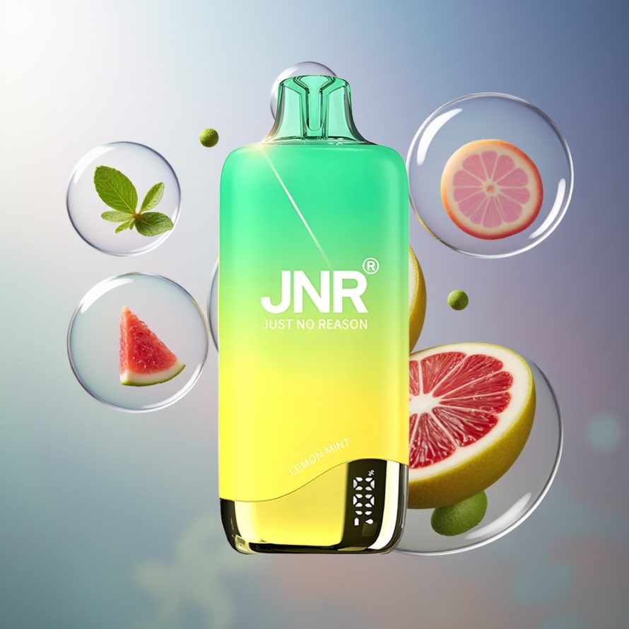 JNR Rainbow 10500 Puffs Engångs Vape Citron Mynta 18ml 600mAh Mesh svensk grossist