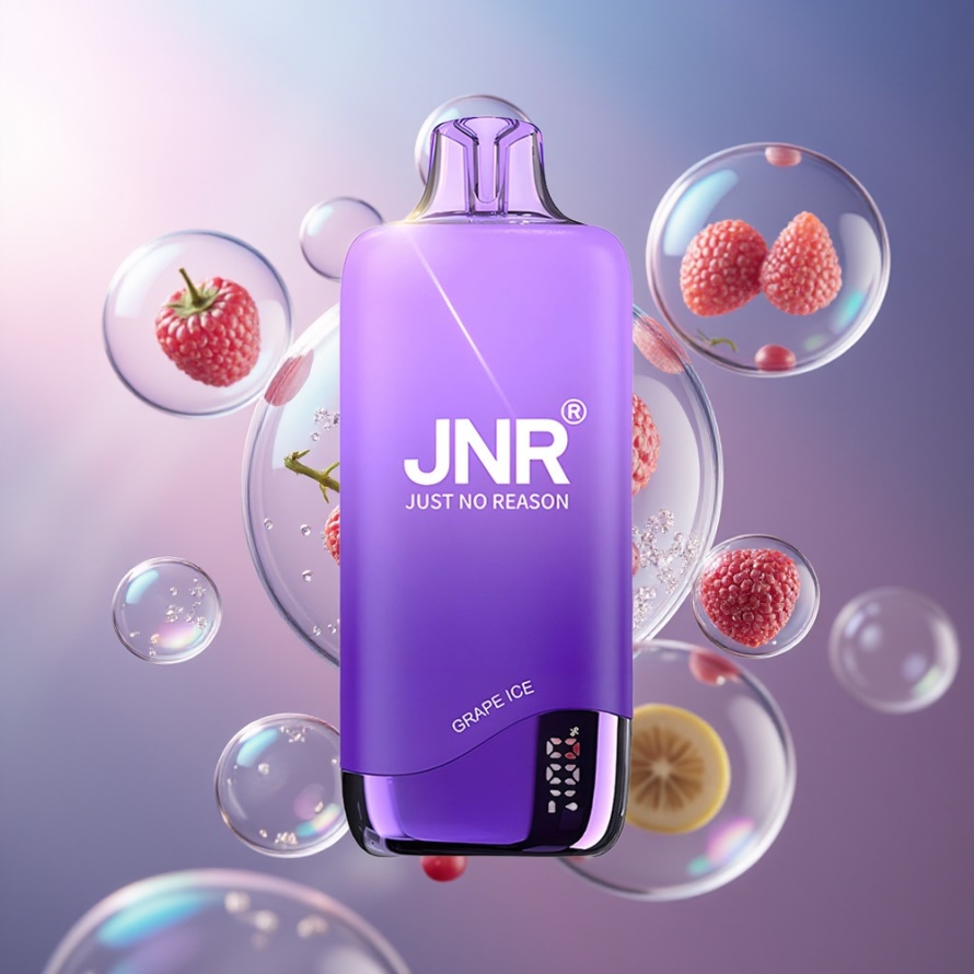JNR Rainbow 10500 Puffs Engångs Vape Druvis (Grape Ice) 0.8ohm Mesh 18ml svensk grossist