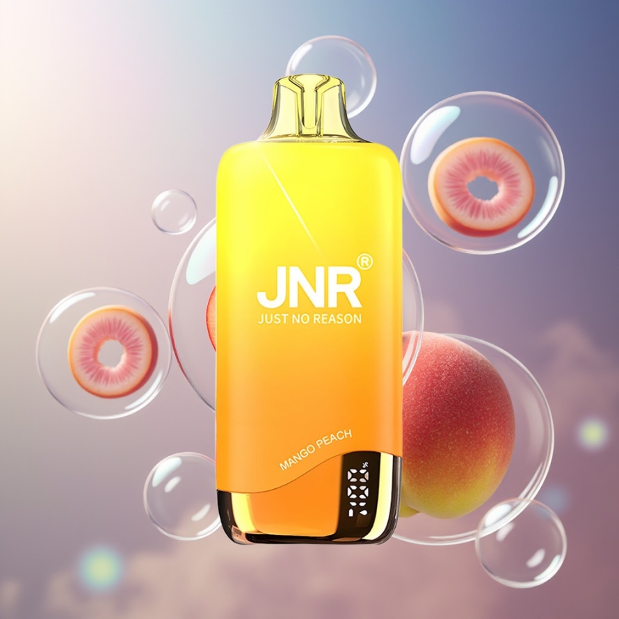 JNR Rainbow 10500 Puffs Engångs Vape Mango Peach (Mango Persika) 18ml 0.8ohm Mesh svensk grossist
