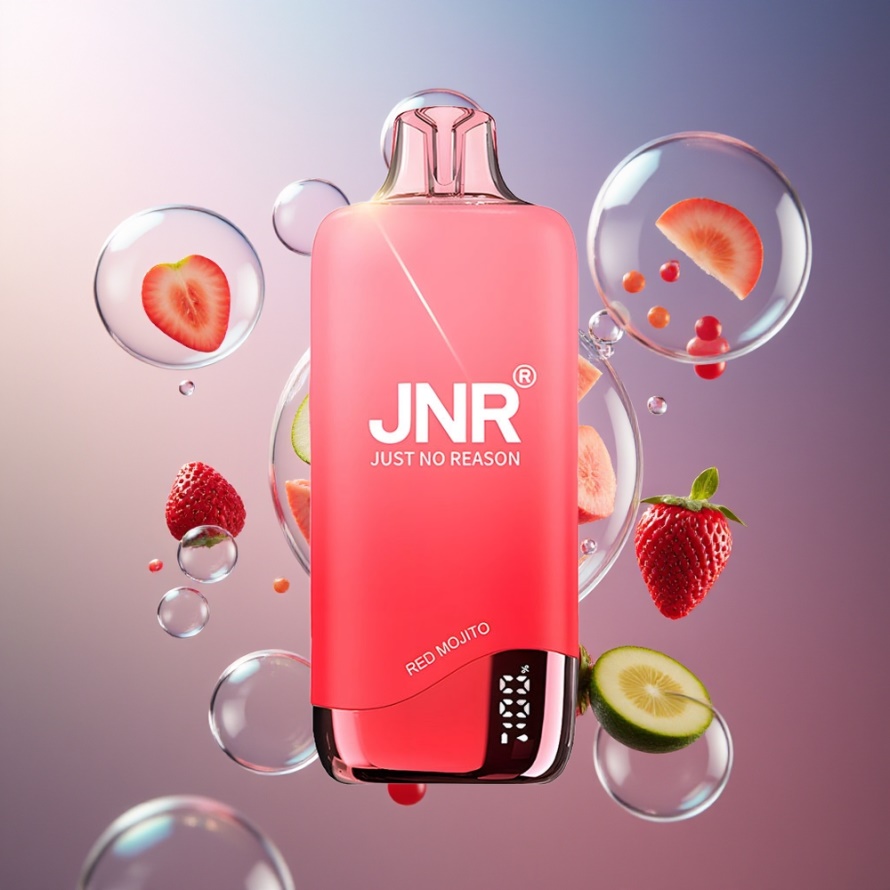 JNR Rainbow 10500 Puffs Engångs Vape Röd Mojito med 18ml Tank & USB-C svensk grossist