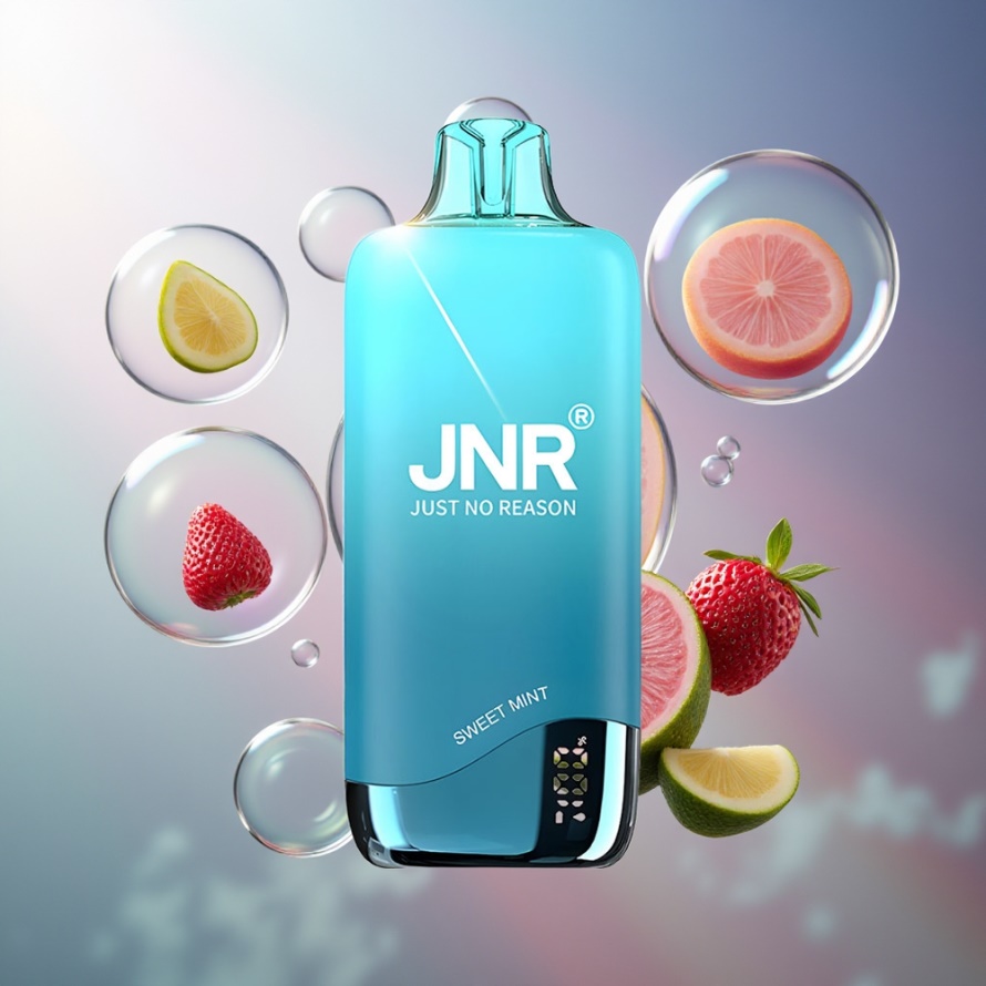 JNR Rainbow 10500 Puffs Engångs Vape Söt Mynta 18ml 600mAh 0.8ohm Mesh svensk grossist