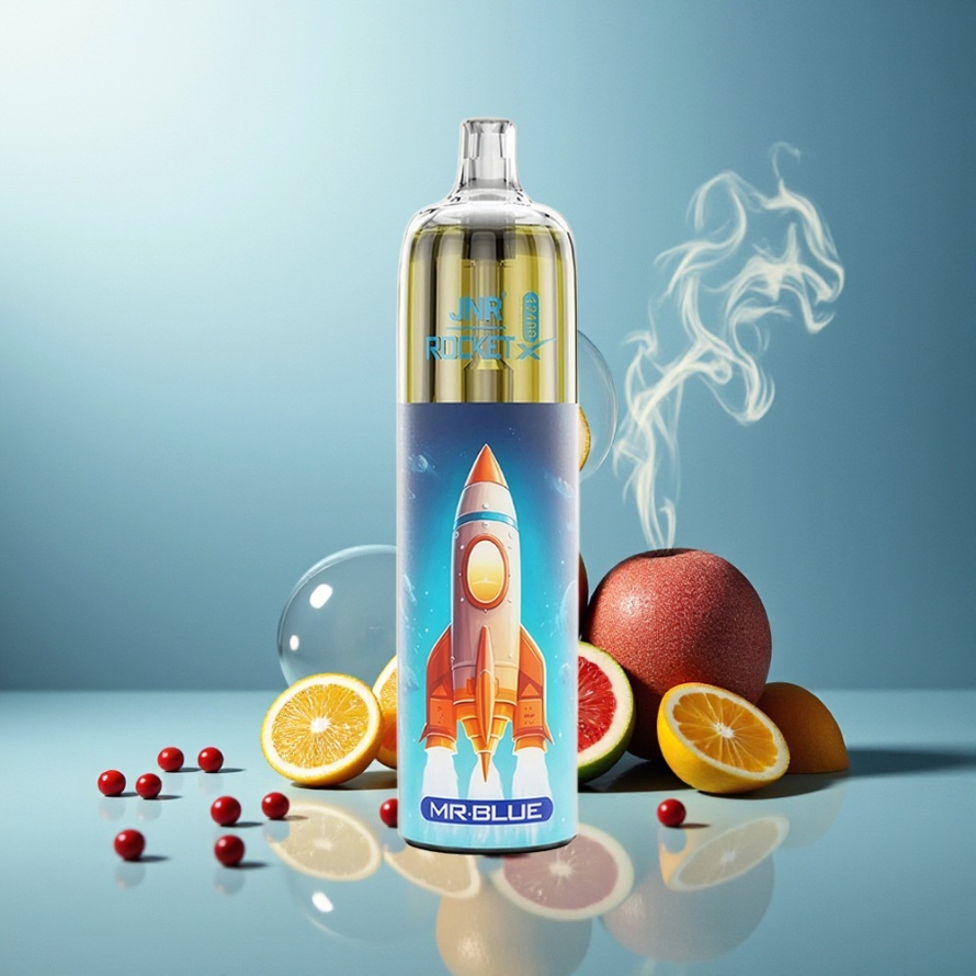 JNR Rocket-X 12400 PuffsEngångs Vape Herr Blå med Justerbar Luftflöde & RGB-belysning svensk grossist