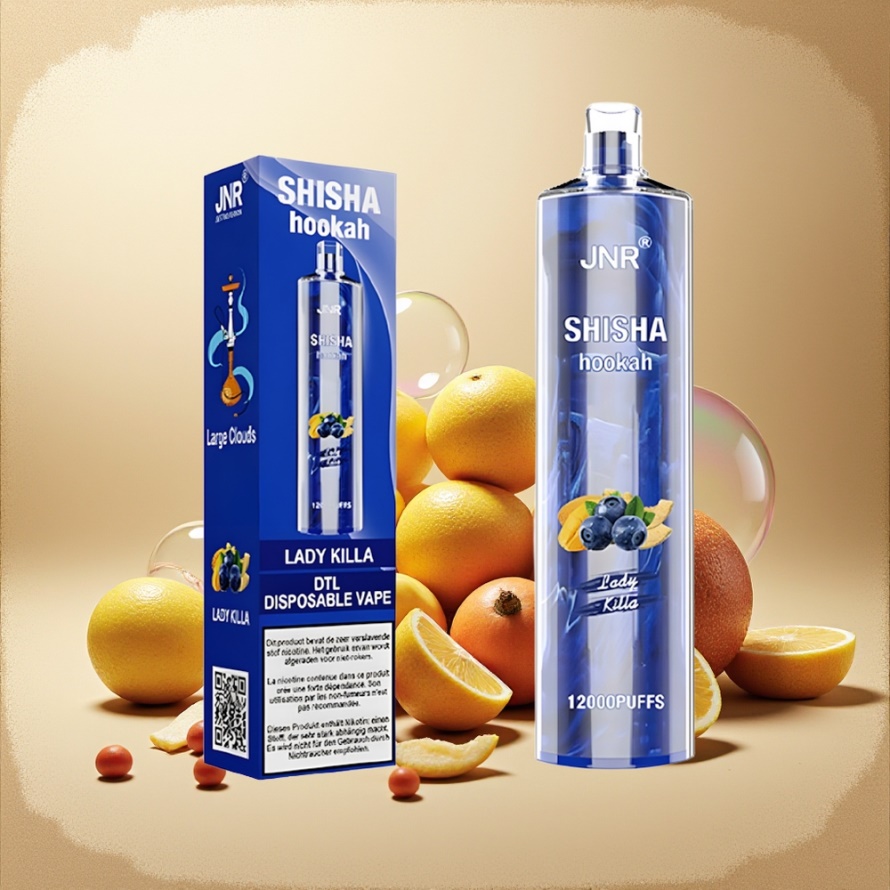 JNR Shisha Hookah 12000 Puffs 750mAh Type-C Svensk Grossist Lady KillaEngångs Vape