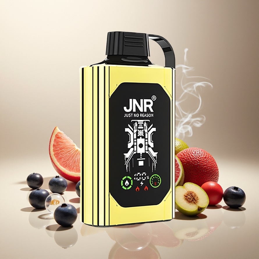 JNR Shisha Hookah Box 20500 PuffsEngångs Vape Blåbär Is HD Display 1000mAh 25ml Dual Mesh Coil Type-C svensk grossist