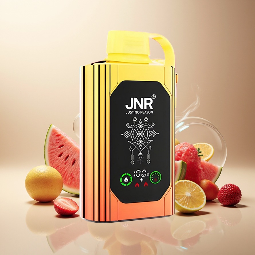 JNR Shisha Hookah Box 20500 PuffsEngångs Vape Vattenmelon Jordgubba Tuggummi HD Display 1000mAh 25ml Dual Mesh Coil Type-C svensk grossist