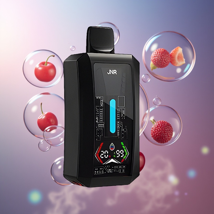 JNR Tank Pro 33000 Puffs Svensk Grossist Engångs Vape Körsbärs Cola med Digital Display & Dual Mesh Coil